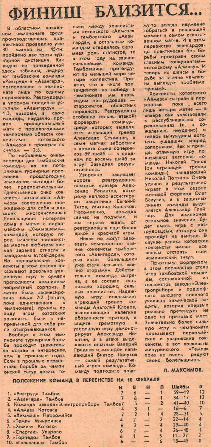 Газета "Комсомольское знамя" №5777 от 13.02.1981