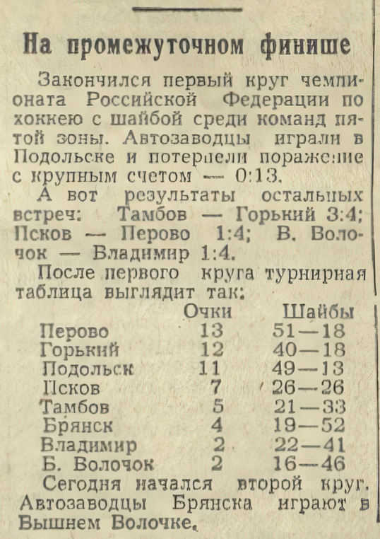 Газета "Брянский рабочий" от 23.01.1964г.